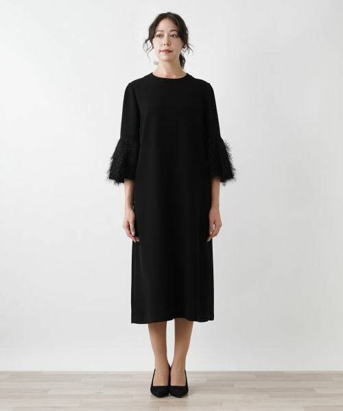 Leilian PLUS HOUSE / レリアンプラスハウス ドレス | ノーカラーワンピース | 詳細4