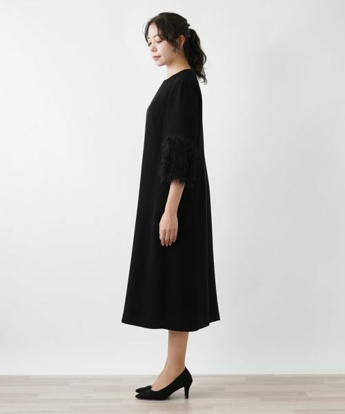 Leilian PLUS HOUSE / レリアンプラスハウス ドレス | ノーカラーワンピース | 詳細5