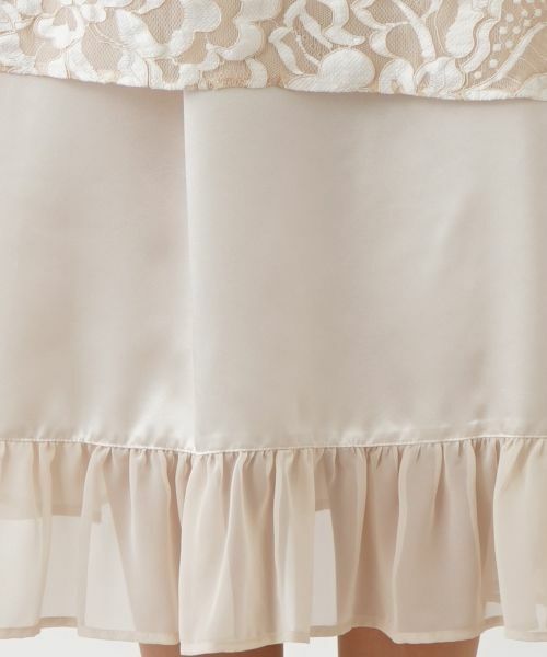Leilian PLUS HOUSE / レリアンプラスハウス ミニ・ひざ丈スカート | フラワーレーススカート | 詳細10
