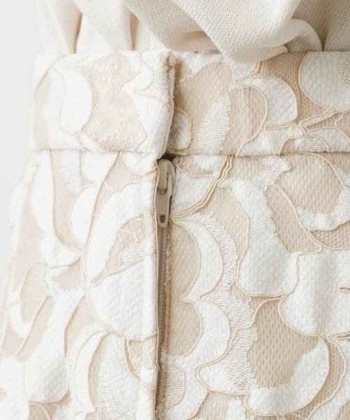 Leilian PLUS HOUSE / レリアンプラスハウス ミニ・ひざ丈スカート | フラワーレーススカート | 詳細8