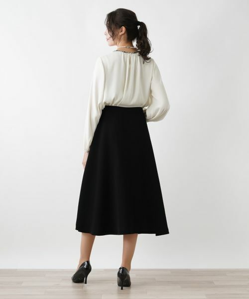 Leilian PLUS HOUSE / レリアンプラスハウス ミニ・ひざ丈スカート | フレアスカート | 詳細3