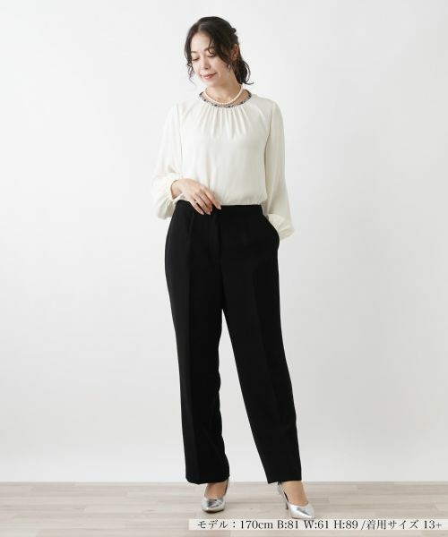Leilian PLUS HOUSE / レリアンプラスハウス その他パンツ | ストレートロングパンツ | 詳細1