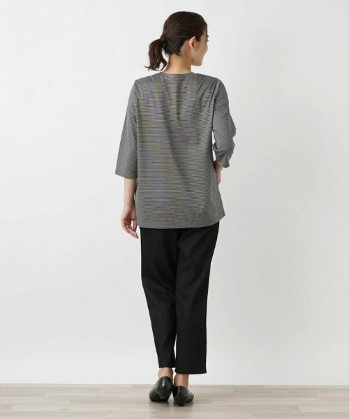 Leilian PLUS HOUSE / レリアンプラスハウス カットソー | ナローボーダーカットソー【プラス企画】 | 詳細3