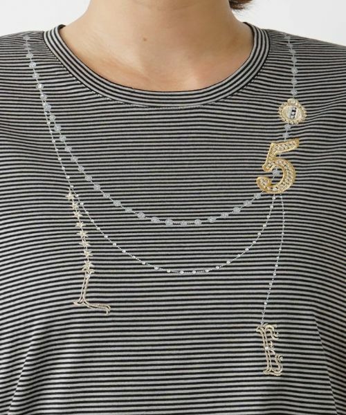 Leilian PLUS HOUSE / レリアンプラスハウス カットソー | ナローボーダーカットソー【プラス企画】 | 詳細4