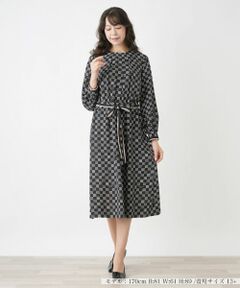 Leilian PLUS HOUSE / レリアンプラスハウス ドレス | 総柄ワンピース【ROCHAS Premiere】