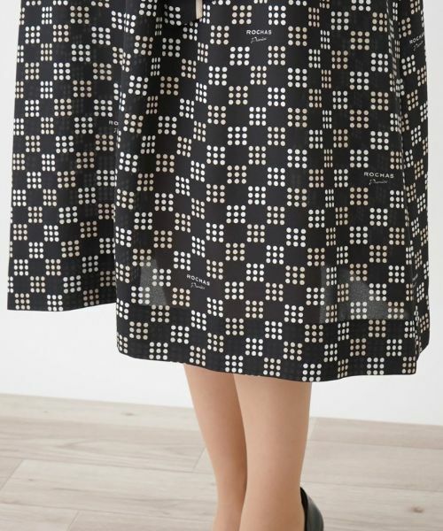 Leilian PLUS HOUSE / レリアンプラスハウス ドレス | 総柄ワンピース【ROCHAS Premiere】 | 詳細12