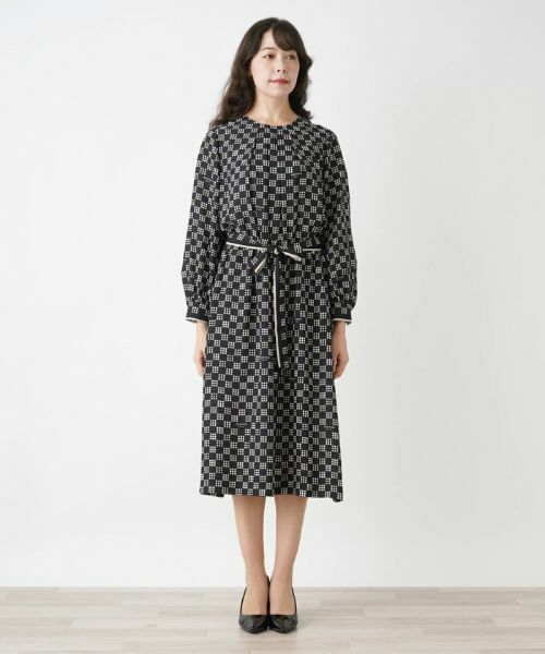 Leilian PLUS HOUSE / レリアンプラスハウス ドレス | 総柄ワンピース【ROCHAS Premiere】 | 詳細5