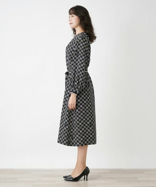 Leilian PLUS HOUSE / レリアンプラスハウス ドレス | 総柄ワンピース【ROCHAS Premiere】 | 詳細6