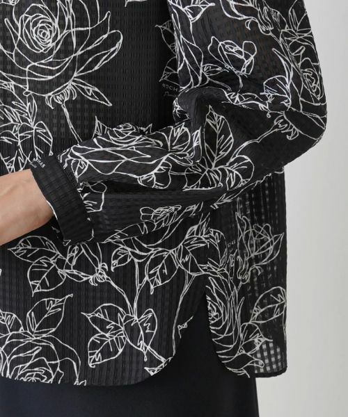 Leilian PLUS HOUSE / レリアンプラスハウス シャツ・ブラウス | ノーカラーブラウス【ROCHAS Premiere】 | 詳細10