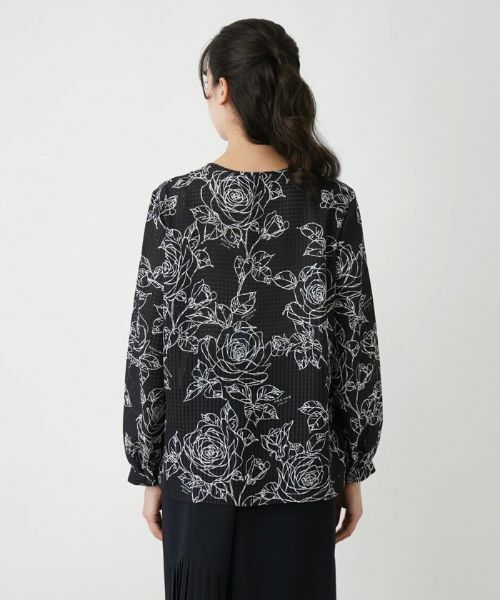 Leilian PLUS HOUSE / レリアンプラスハウス シャツ・ブラウス | ノーカラーブラウス【ROCHAS Premiere】 | 詳細6