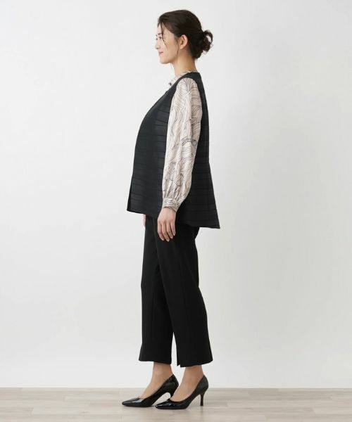 Leilian PLUS HOUSE / レリアンプラスハウス テーラードジャケット | ミディ丈ベスト【ROCHAS Premiere】 | 詳細2