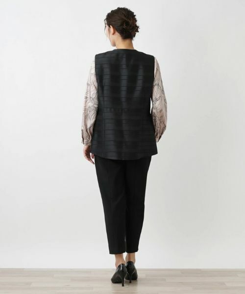 Leilian PLUS HOUSE / レリアンプラスハウス テーラードジャケット | ミディ丈ベスト【ROCHAS Premiere】 | 詳細3