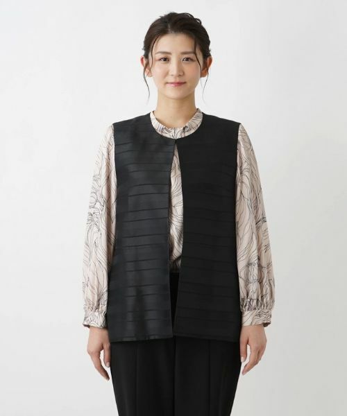 Leilian PLUS HOUSE / レリアンプラスハウス テーラードジャケット | ミディ丈ベスト【ROCHAS Premiere】 | 詳細4