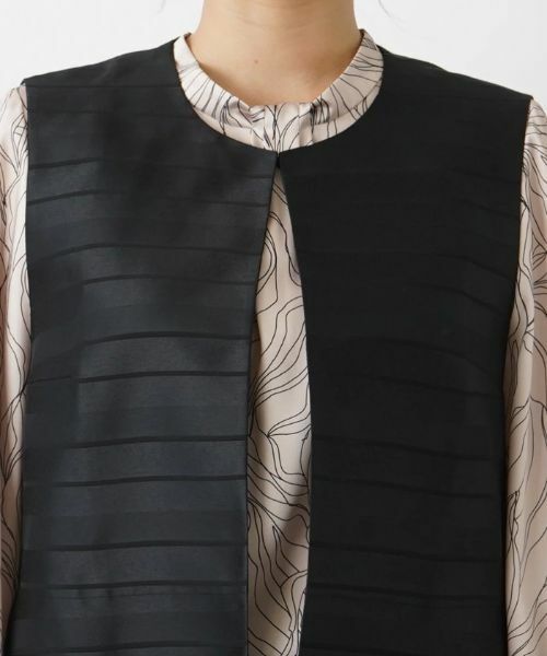 Leilian PLUS HOUSE / レリアンプラスハウス テーラードジャケット | ミディ丈ベスト【ROCHAS Premiere】 | 詳細7