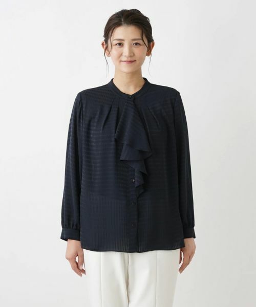 Leilian PLUS HOUSE / レリアンプラスハウス シャツ・ブラウス | ロングスリーブブラウス【ROCHAS Premiere】 | 詳細4