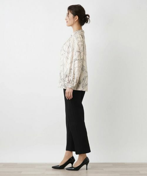 Leilian PLUS HOUSE / レリアンプラスハウス シャツ・ブラウス | フラワーデザインブラウス【ROCHAS Premiere】 | 詳細2