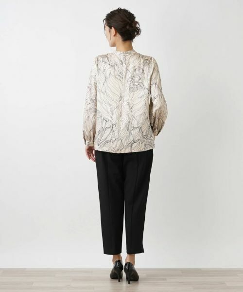 Leilian PLUS HOUSE / レリアンプラスハウス シャツ・ブラウス | フラワーデザインブラウス【ROCHAS Premiere】 | 詳細3