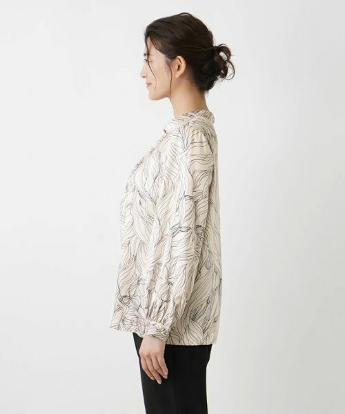 Leilian PLUS HOUSE / レリアンプラスハウス シャツ・ブラウス | フラワーデザインブラウス【ROCHAS Premiere】 | 詳細5