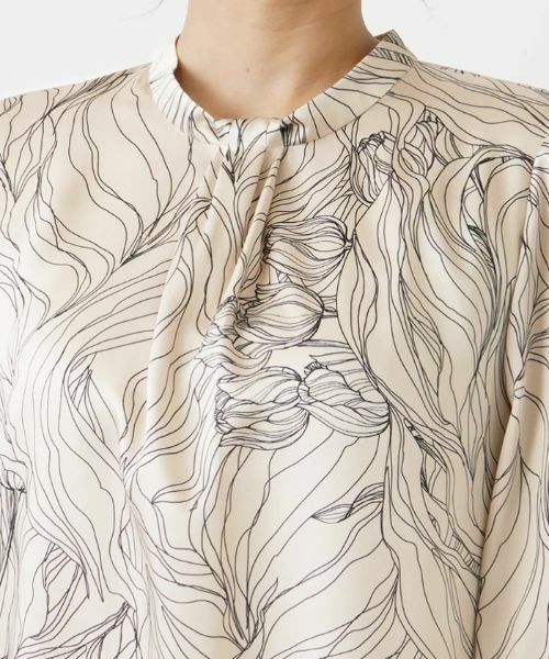 Leilian PLUS HOUSE / レリアンプラスハウス シャツ・ブラウス | フラワーデザインブラウス【ROCHAS Premiere】 | 詳細7