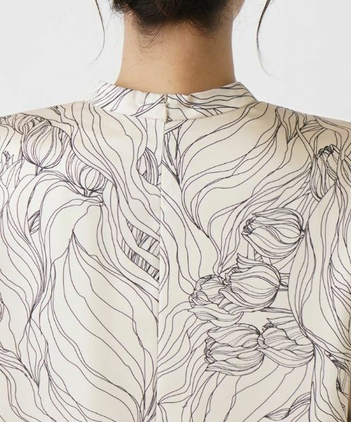 Leilian PLUS HOUSE / レリアンプラスハウス シャツ・ブラウス | フラワーデザインブラウス【ROCHAS Premiere】 | 詳細8