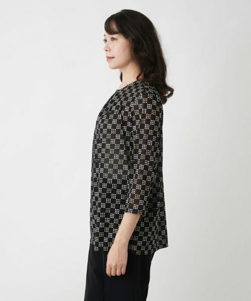 Leilian PLUS HOUSE / レリアンプラスハウス カットソー | 総柄プルオーバー【ROCHAS Premiere】 | 詳細5