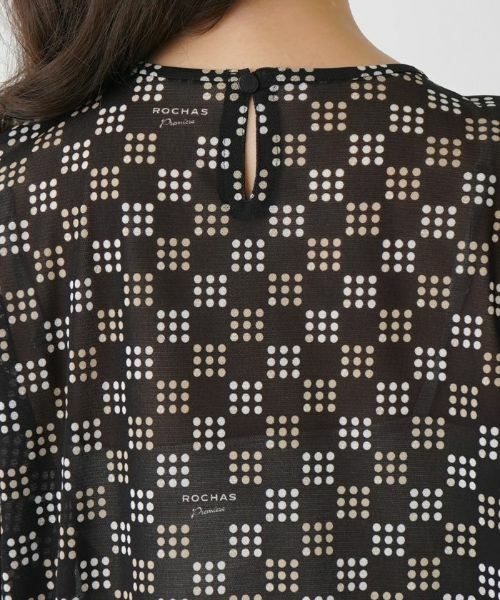 Leilian PLUS HOUSE / レリアンプラスハウス カットソー | 総柄プルオーバー【ROCHAS Premiere】 | 詳細8