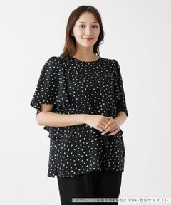 Leilian PLUS HOUSE / レリアンプラスハウス シャツ・ブラウス | 【店舗人気】ドット柄ブラウス【プラス企画】