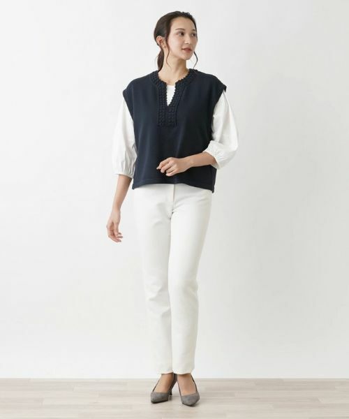 Leilian PLUS HOUSE / レリアンプラスハウス テーラードジャケット | ニットベスト【MUSE BY ROCHAS Premiere】 | 詳細1