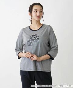 Leilian PLUS HOUSE / レリアンプラスハウス カットソー | ボーダーカットソー【MUSE BY ROCHAS Premiere】