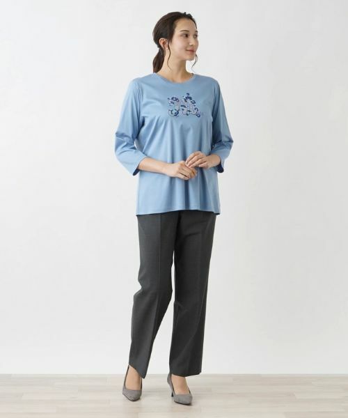 Leilian PLUS HOUSE / レリアンプラスハウス カットソー | クロップドスリーブカットソー【MUSE BY ROCHAS Premiere】 | 詳細4