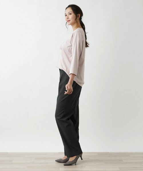 Leilian PLUS HOUSE / レリアンプラスハウス カットソー | クロップドスリーブカットソー【MUSE BY ROCHAS Premiere】 | 詳細8