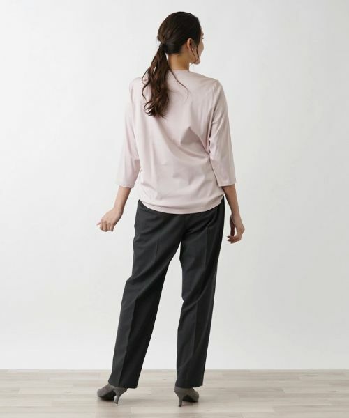 Leilian PLUS HOUSE / レリアンプラスハウス カットソー | クロップドスリーブカットソー【MUSE BY ROCHAS Premiere】 | 詳細9