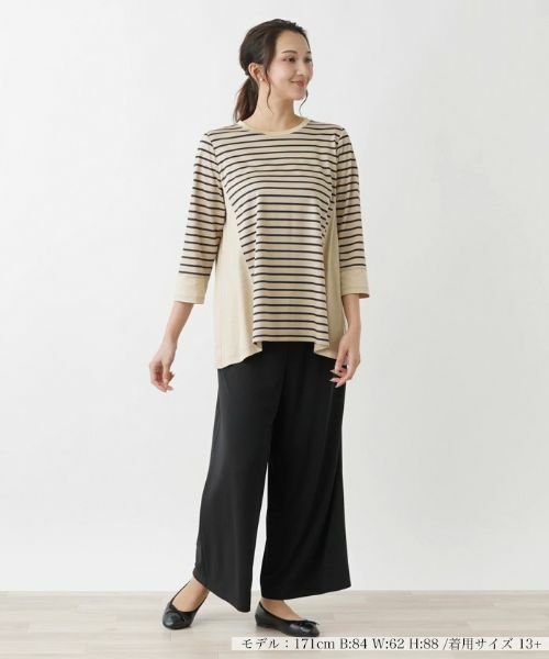 Leilian PLUS HOUSE / レリアンプラスハウス カットソー | クルーネックカットソー【MUSE BY ROCHAS Premiere】 | 詳細1