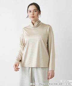 Leilian PLUS HOUSE / レリアンプラスハウス カットソー | 【店舗人気】ハイネックカットソー【シルク混】