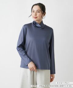 Leilian PLUS HOUSE / レリアンプラスハウス カットソー | 【店舗人気】ハイネックカットソー【シルク混】