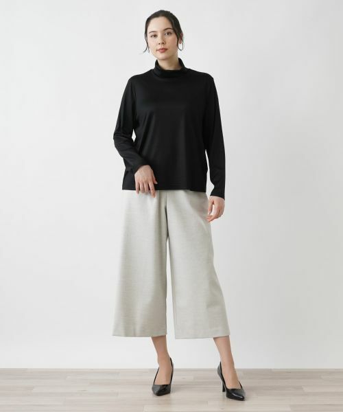 Leilian PLUS HOUSE / レリアンプラスハウス カットソー | 【店舗人気】ハイネックカットソー【シルク混】 | 詳細1