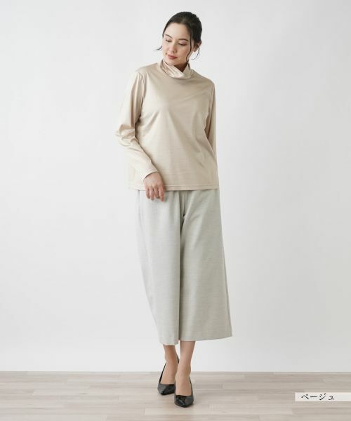 Leilian PLUS HOUSE / レリアンプラスハウス カットソー | 【店舗人気】ハイネックカットソー【シルク混】 | 詳細16