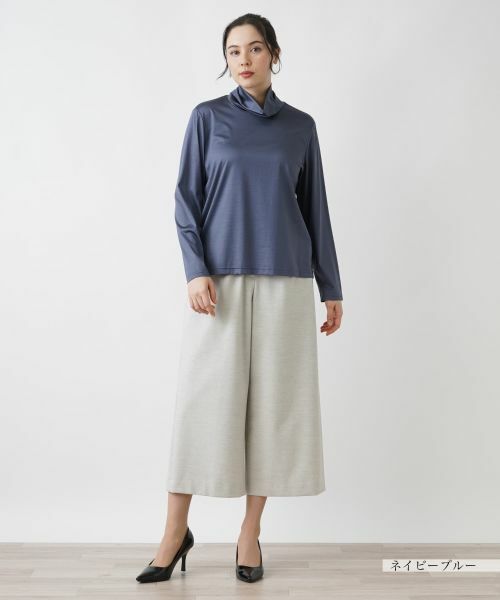 Leilian PLUS HOUSE / レリアンプラスハウス カットソー | 【店舗人気】ハイネックカットソー【シルク混】 | 詳細22