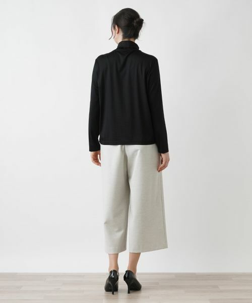 Leilian PLUS HOUSE / レリアンプラスハウス カットソー | 【店舗人気】ハイネックカットソー【シルク混】 | 詳細3