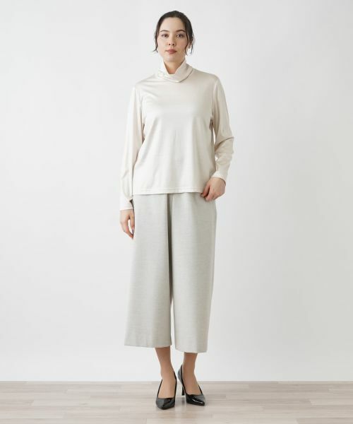 Leilian PLUS HOUSE / レリアンプラスハウス カットソー | 【店舗人気】ハイネックカットソー【シルク混】 | 詳細9