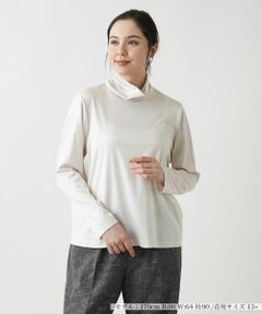 Leilian PLUS HOUSE / レリアンプラスハウス カットソー | 【店舗人気】タートルネックカットソー【シルク混】