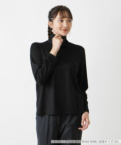 Leilian PLUS HOUSE / レリアンプラスハウス カットソー | 【店舗人気】タートルネックカットソー【シルク混】