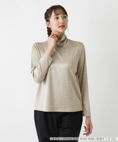 Leilian PLUS HOUSE / レリアンプラスハウス カットソー | 【店舗人気】タートルネックカットソー【シルク混】