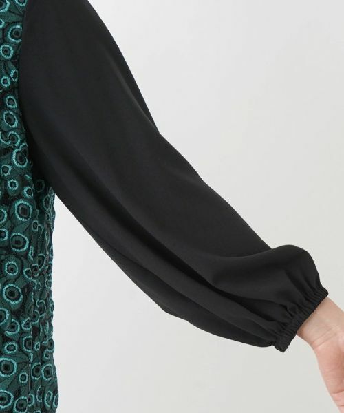 Leilian PLUS HOUSE / レリアンプラスハウス ドレス | ピーコックモチーフワンピース【プラス企画】 | 詳細10