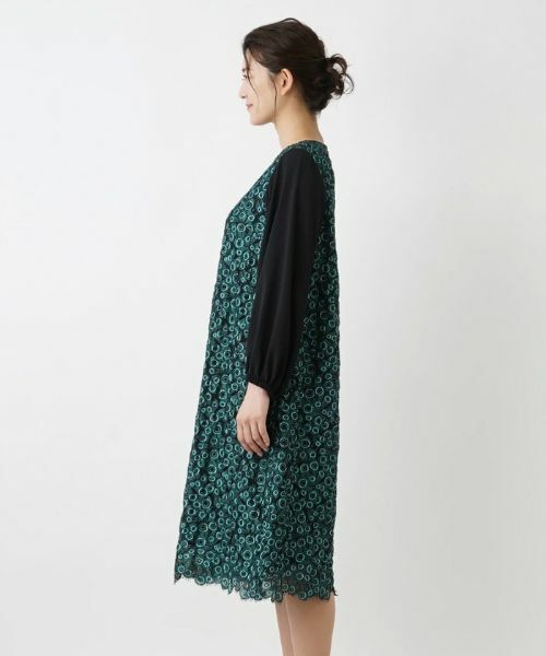 Leilian PLUS HOUSE / レリアンプラスハウス ドレス | ピーコックモチーフワンピース【プラス企画】 | 詳細5