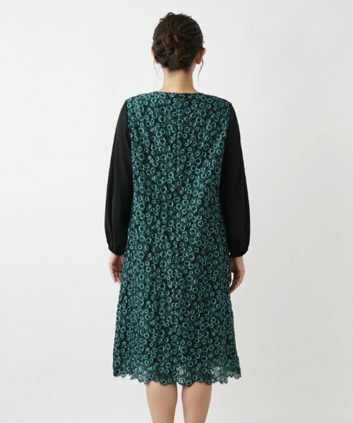 Leilian PLUS HOUSE / レリアンプラスハウス ドレス | ピーコックモチーフワンピース【プラス企画】 | 詳細6