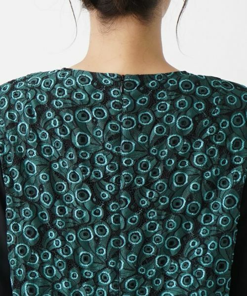 Leilian PLUS HOUSE / レリアンプラスハウス ドレス | ピーコックモチーフワンピース【プラス企画】 | 詳細8