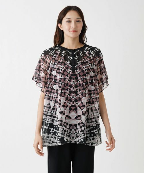 Leilian PLUS HOUSE / レリアンプラスハウス シャツ・ブラウス | ジオメトリック柄ブラウス【プラス企画】 | 詳細4