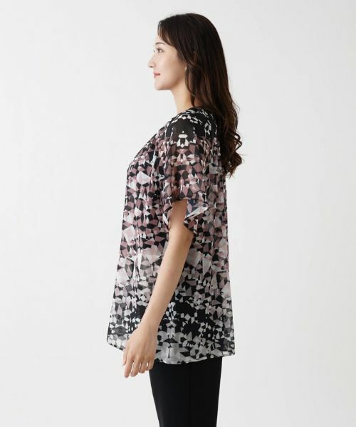 Leilian PLUS HOUSE / レリアンプラスハウス シャツ・ブラウス | ジオメトリック柄ブラウス【プラス企画】 | 詳細5