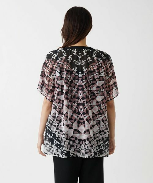Leilian PLUS HOUSE / レリアンプラスハウス シャツ・ブラウス | ジオメトリック柄ブラウス【プラス企画】 | 詳細6